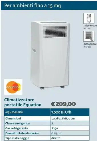 Bricocenter Condizionatori portatili offerta