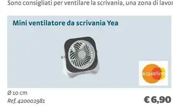 Bricocenter Mini ventilatore da scrivania yea offerta