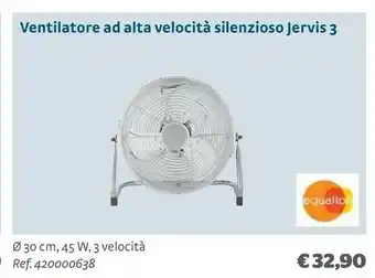 Bricocenter Ventilatore ad alta velocità silenzioso jervis 3 offerta
