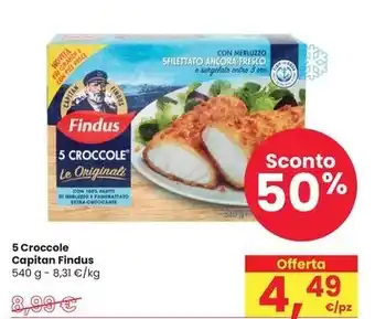 Interspar 5 Croccole Capitan Findus 540 g offerta