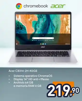 Unieuro Acer CB314-2H-KOGE offerta