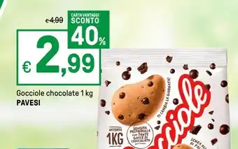 Iper La Grande Gocciole chocolate 1 kg PAVESI offerta