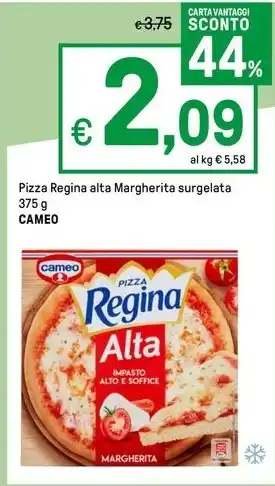 Iper La Grande Pizza Regina alta Margherita surgelata 375 g CAMEO offerta