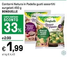 Iper La Grande Contorni Natura in Padella gusti assortiti surgelati 450 g BONDUELLE offerta