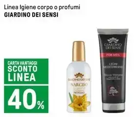 Iper La Grande Linea Igiene corpo o profumi GIARDINO DEI SENSI offerta