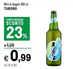 Iper La Grande Birra lager 66 cl TUBORG offerta