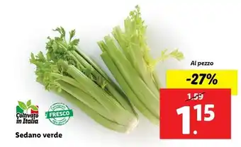 Lidl Sedano verde offerta