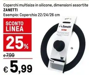 Iper La Grande Coperchi multisize in silicone, dimensioni assortite ZANETTI offerta