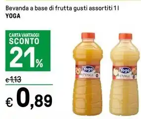 Iper La Grande Bevanda a base di frutta gusti assortiti 1 l YOGA offerta