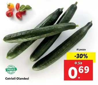 Lidl Cetrioli Olandesi offerta