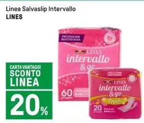 Iper La Grande Linea Salvaslip Intervallo LINES offerta