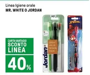 Iper La Grande Linea Igiene orale MR. WHITE O JORDAN offerta