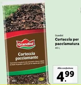 Lidl Grandiol Corteccia per pacciamatura offerta