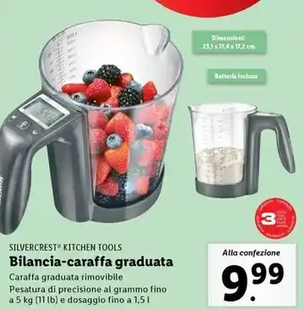 Lidl SILVERCREST KITCHEN TOOLS Bilancia-caraffa graduata offerta