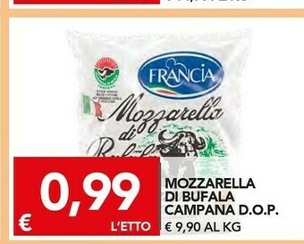 TuoDi Francia mozzarella di bufala campana dop offerta
