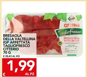 TuoDi Bresaola della valtellina igp 70 g(ml) offerta