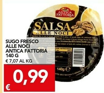 TuoDi Antica fattoria sugo fresco alle noci offerta