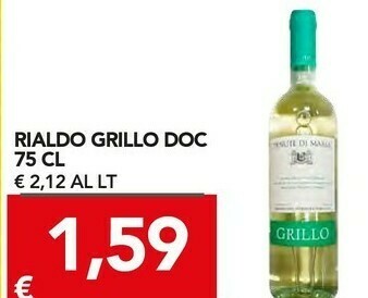 TuoDi Rialdo grillo doc offerta