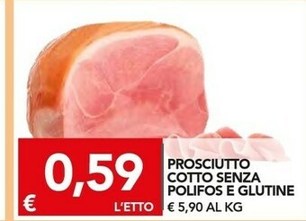 TuoDi Prosciutto cotto senza polifos e glutine offerta