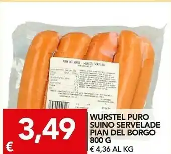 TuoDi Wurstel puro suino servelade 800 g offerta