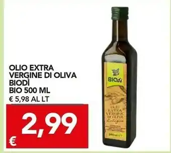TuoDi Biodì - olio extra vergine di oliva biologico 500 g(ml) offerta
