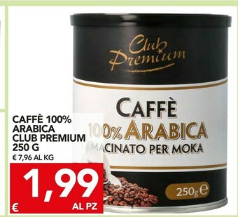 TuoDi Club premium - caffè 100% arabica macinato per moka 250 g(ml) offerta