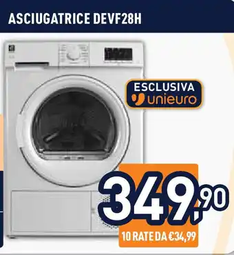 Unieuro ASCIUGATRICE DEVF28H offerta