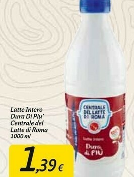 Carrefour Market Latte fresco intero 1000 g(ml) offerta
