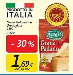 Carrefour Market Ferrari - grana padano dop offerta