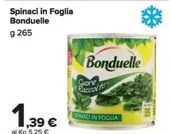 Carrefour Market Spinaci in foglia 265 g offerta
