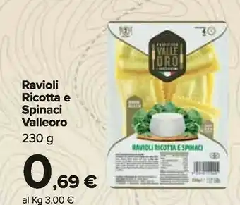 Carrefour Market Ravioli ricotta e spinaci 230 g(ml) offerta