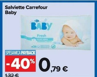 Carrefour Market Carrefour baby salviette offerta