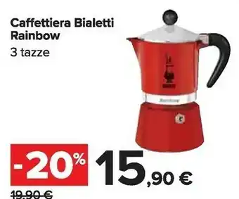 Carrefour Market Caffettiera rainbow offerta
