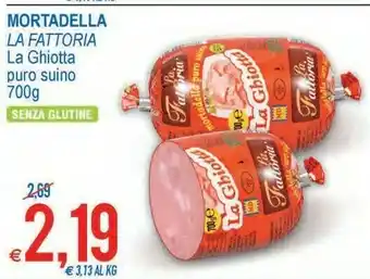 MD Discount Mortadella la ghiotta puro suino offerta