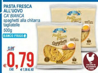 MD Discount Spaghetti alla chitarra freschi all'uovo 500 g(ml) offerta