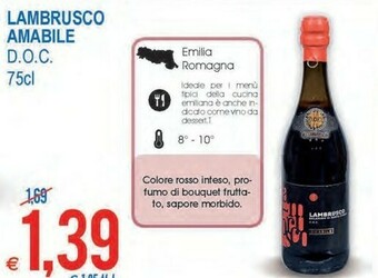 MD Discount Lambrusco amabile doc offerta