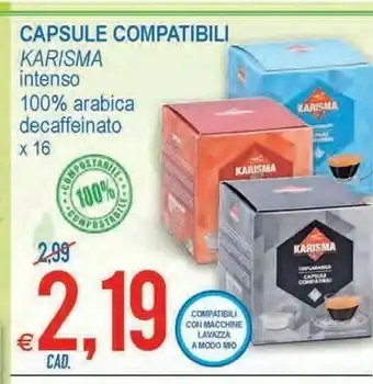 MD Discount Capsule compatibili intenso 100% arabica decaffeinato offerta