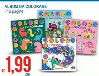 MD Discount Album da colorare offerta