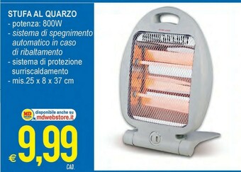 MD Discount Stufa al quarzo offerta