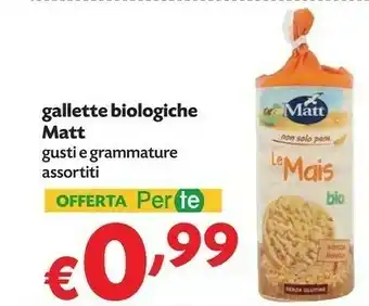 Pam Gallette di mais offerta