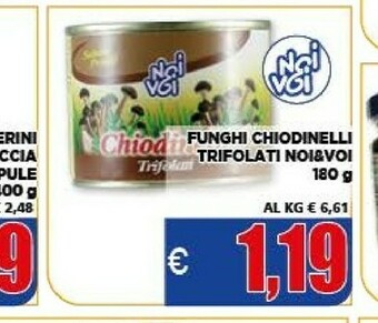 Vivo Supermercati Noi&voi funghi chiodinelli trifolati offerta