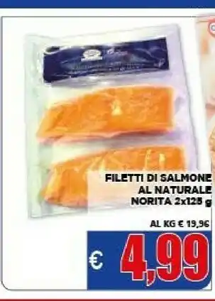 Vivo Supermercati Filetti di salmone al naturale offerta