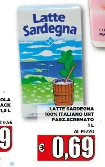 Vivo Supermercati Latte sardegna - latte parzialmente scremato uht 1000 g(ml) offerta