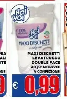 Vivo Supermercati Noi&voi maxi dischetti levatrucco double face offerta