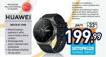 Unieuro Watch gt 2 pro 3,53 cm (1.39") amoled nero gps (satellitare) offerta