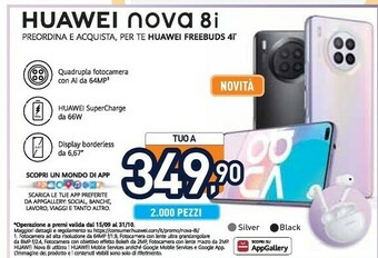 Unieuro Nova 8i offerta