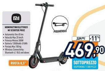 Unieuro Mi electric scooter pro 2 25 km/h nero offerta