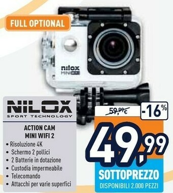 Unieuro Action cam mini wifi 2 offerta