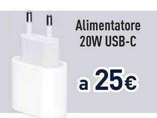 Unieuro Alimentatore 20w usb-c a offerta