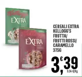 Interspar CEREALI EXTRA KELLOGG'S FRUTTI ROSSI CARAMELLO 375G offerta